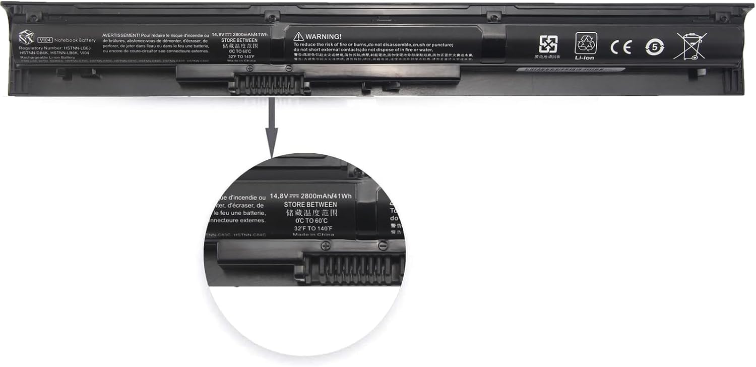 Hsx 756743 001 Vi04 V104 Laptop Battery For Hp Pavilion 15 P 17 F Series 15 P011Na 15 P165Sa 15 P214Dx 15 P003Ax 17 F115Dx 17 F2