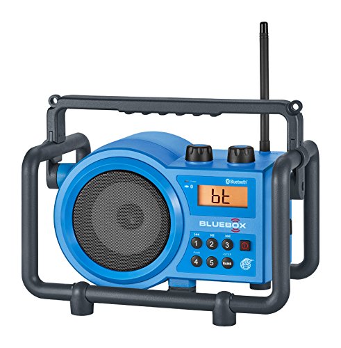 Sangean Bb 100 Bluebox Am/Fm Ultra Rugged Digital Receiver With Bluetooth, Blue, 12.4''