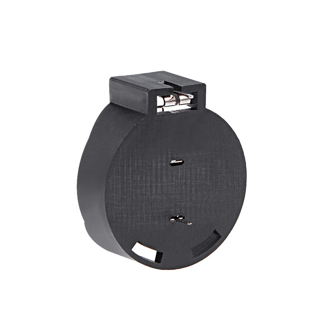 Uxcell 2 Pcs Cr2477 Horizontal Coin Button Battery Holder Black Container Case