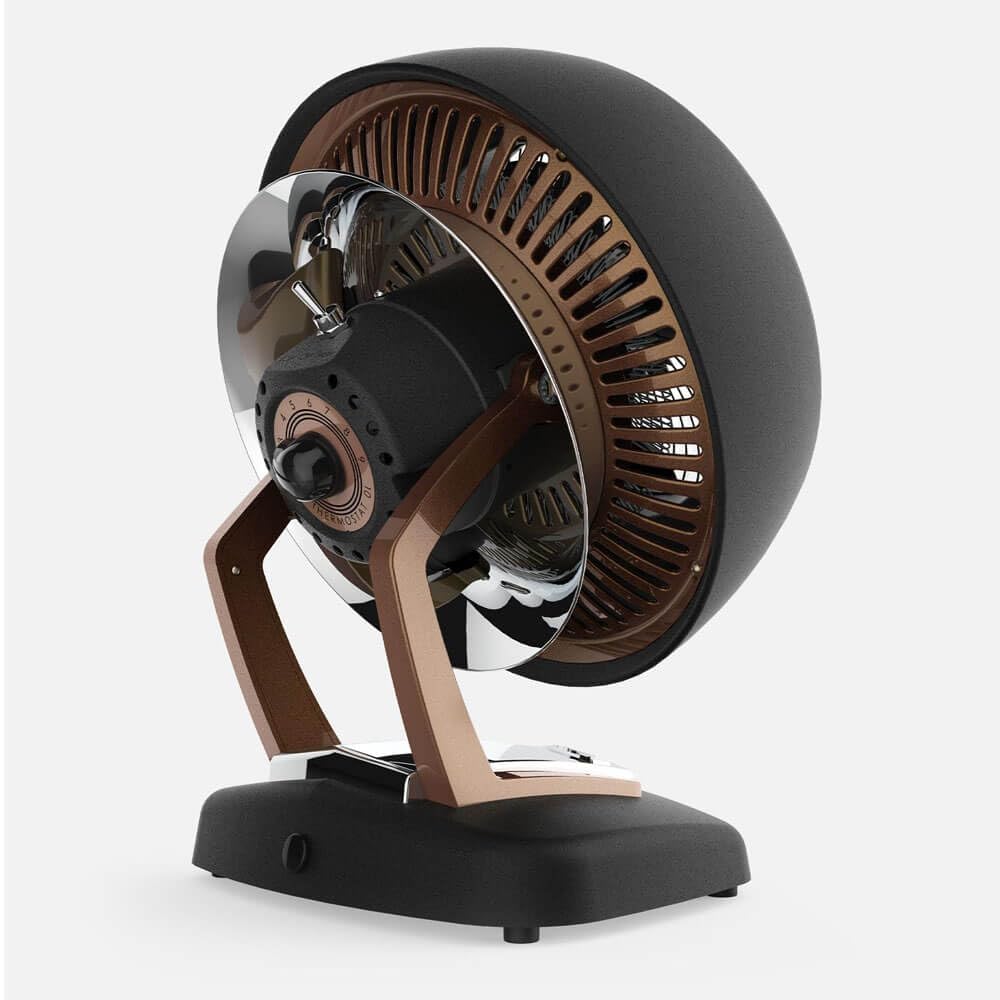 Vornado Vheat Vintage Metal Heater, 2 Heat Settings, Retro Midcentury Design, Gunmetal