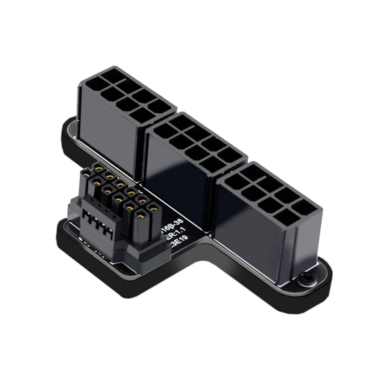 Cy Adapter 12Vhpwr Atx3.0 Pci E 5.0 Power Modular To Three Atx 8P Adapter For 4080 5090Ti 16Pin 12+4P Graphics Card (Up Angled 9