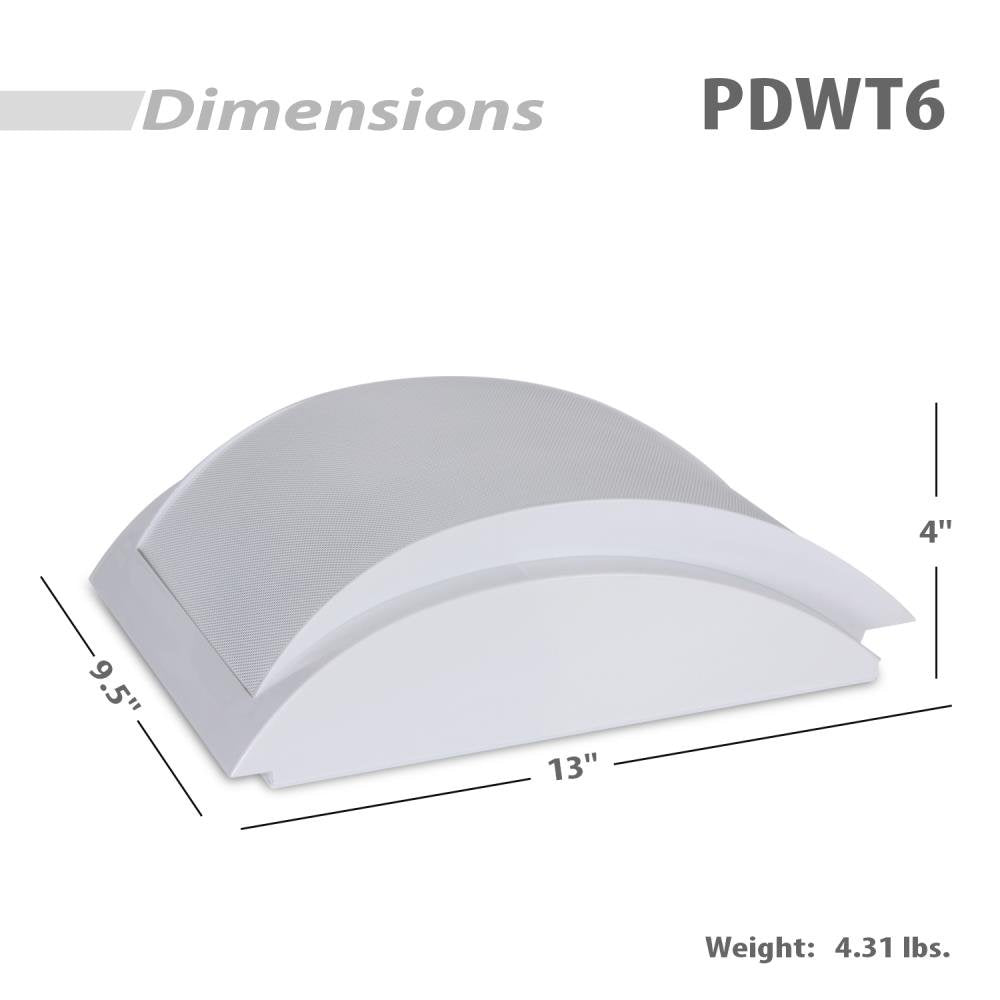 Pyle Indoor Wall Mount Pa Speaker   6.5 Inch 50 Watt Surface Mountable Public Address Speaker With 70 Volt Transformer, 130 Hz T