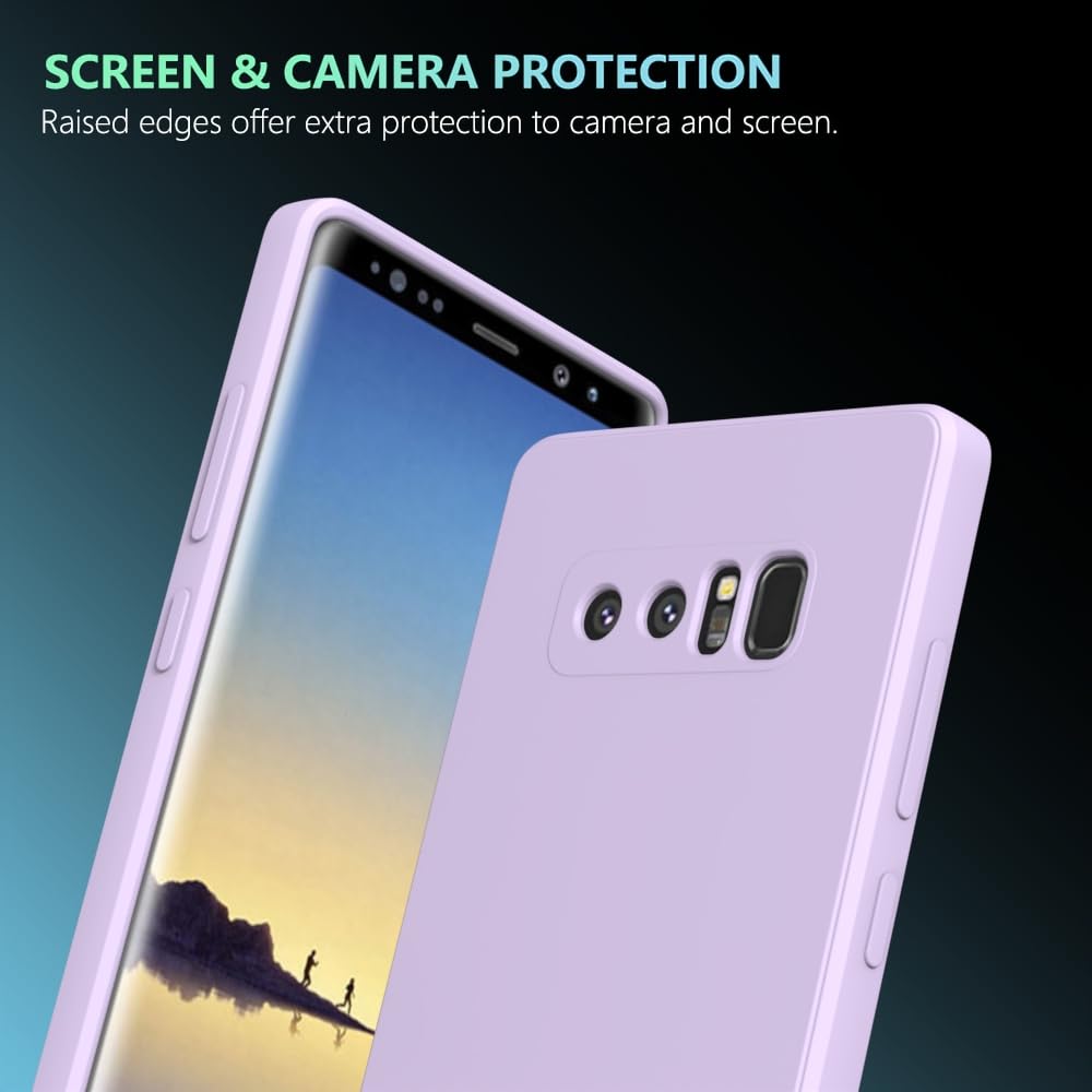 Wogroo For Samsung Galaxy Note 8 Case Purple, Scratch Resistant With Soft Touch, Slim Thin Phone Cover For Samsung Galaxy Note 8