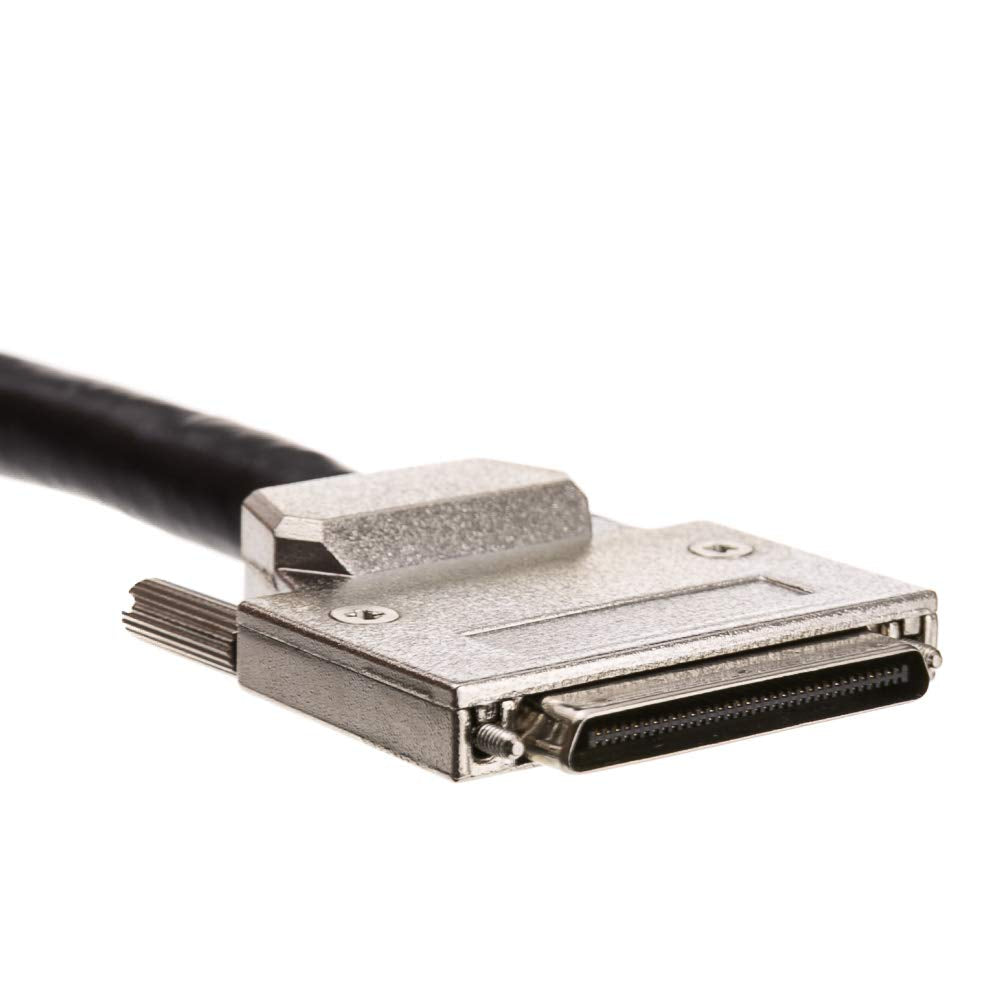 Scsi Iii Cable, Vhdci 68 (0.8Mm) Male To Hpdb68 (Half Pitch Db68) Male, Offset Orientation, 6 Foot