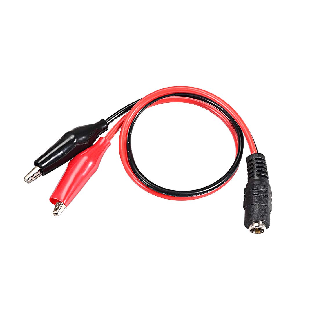 Uxcell 2.1Mmx5.5 Mm 12V Dc Female Jack To Alligator Clip Power Cable Connectors 32Cm For Cctv Security Camera Lighting Adapter