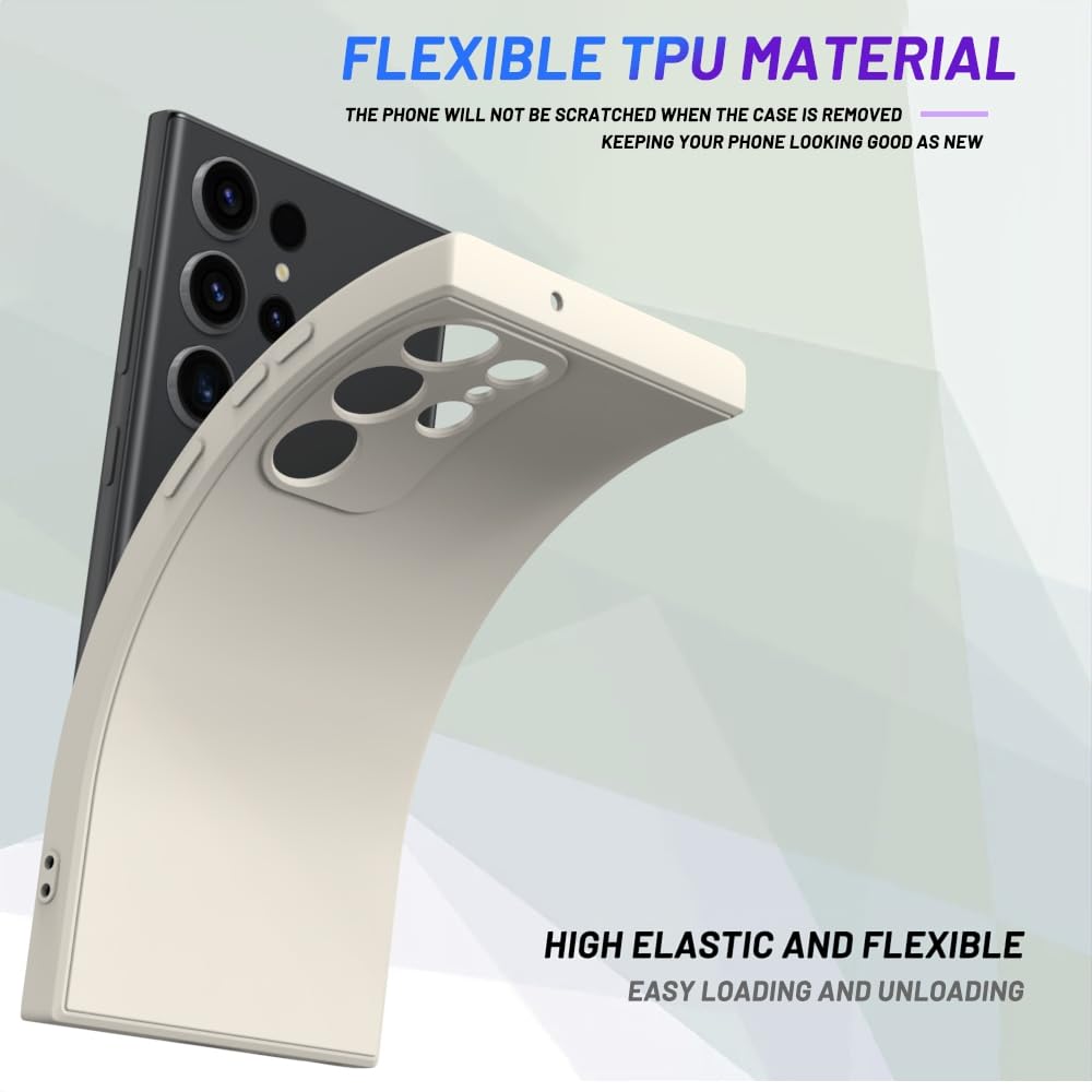 Wogroo For Samsung Galaxy S23 Ultra Case White, Scratch Resistant With Soft Touch, Slim Thin Phone Cover For Samsung Galaxy S23