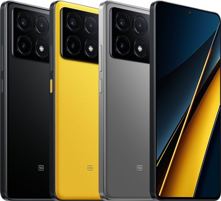 Xiaomi Poco X6 Pro 5G Global Unlocked (512Gb + 12Gb) Gsm 6.67' 64Mp Triple Camera (For Tmobile Mint Tello Global) (Yellow Global Rom)