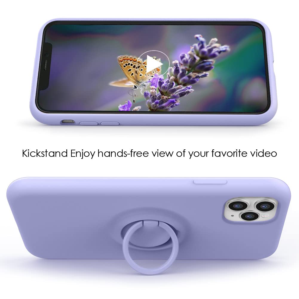 Mocca For Iphone 11 Pro Max Case With Kickstand | Anti Scratch | Soft Microfiber Lining Full Body Shockproof Protective Case For