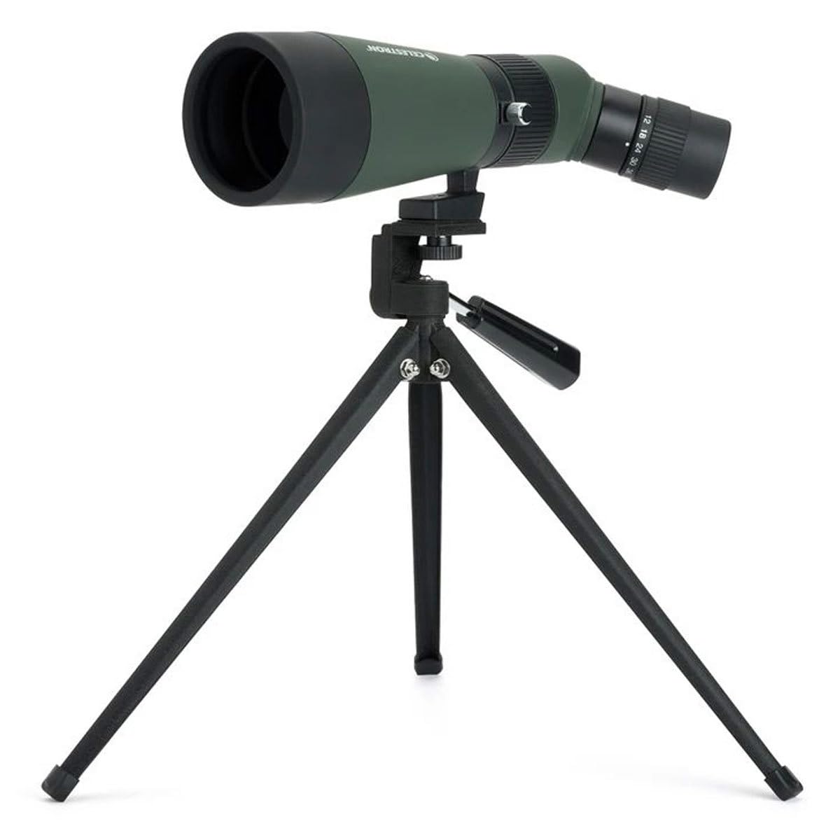 Celestron - Landscout 60Mm Angled Spotting Scope - Fully Coated Optics - 12-36X Zoom Eyepiece - Rubber Armored - Tabletop Tripod