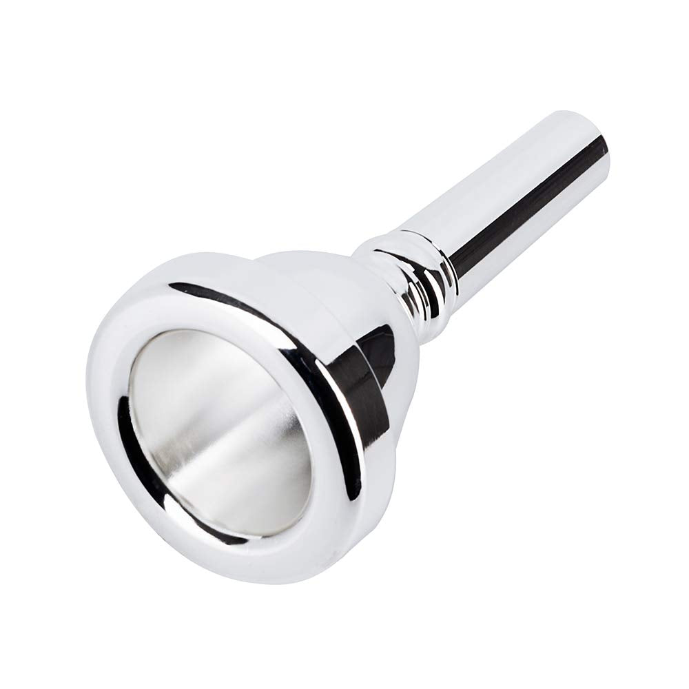 Eastrock Trombone Mouthpiece,Silver Plated Trombone Mouthpiece 12C,Gift For Trombone Players