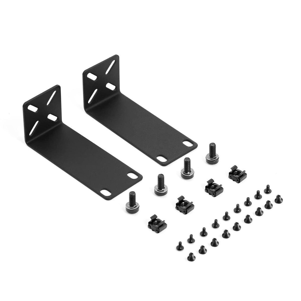 Phyinlan Rack Mount Kit For 10.6 Inch Switches, Adjustable Rack Ears For Netgear, Cisco, D Link, Trendnet And Hp Products, Mount