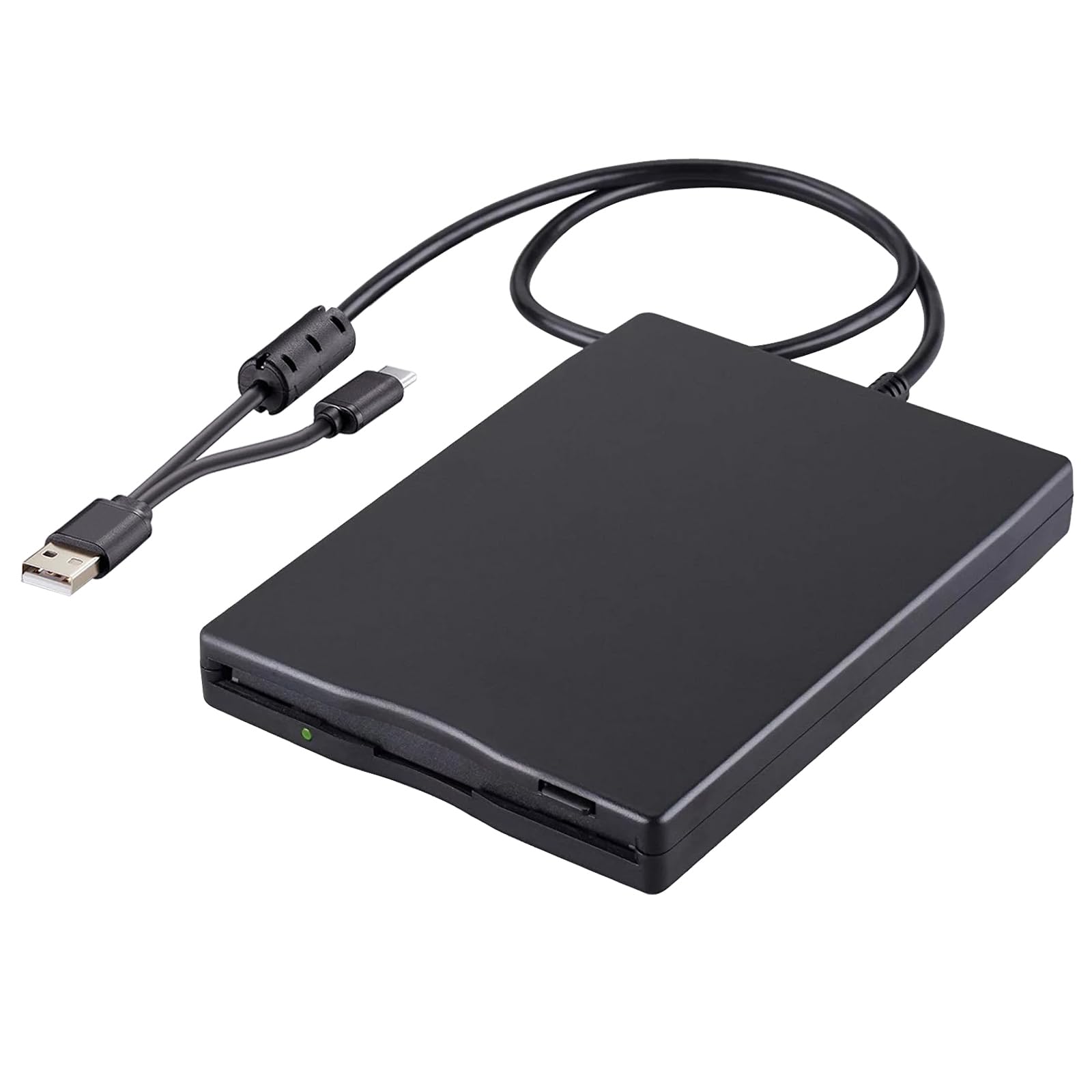 Tendak Floppy Disk Reader, 3.5 Inch External Usb & Type C 1.44Mb Fdd Floppy Disk Drive For Windows 11/10/8/7/2000/Xp, Vista, Pc,