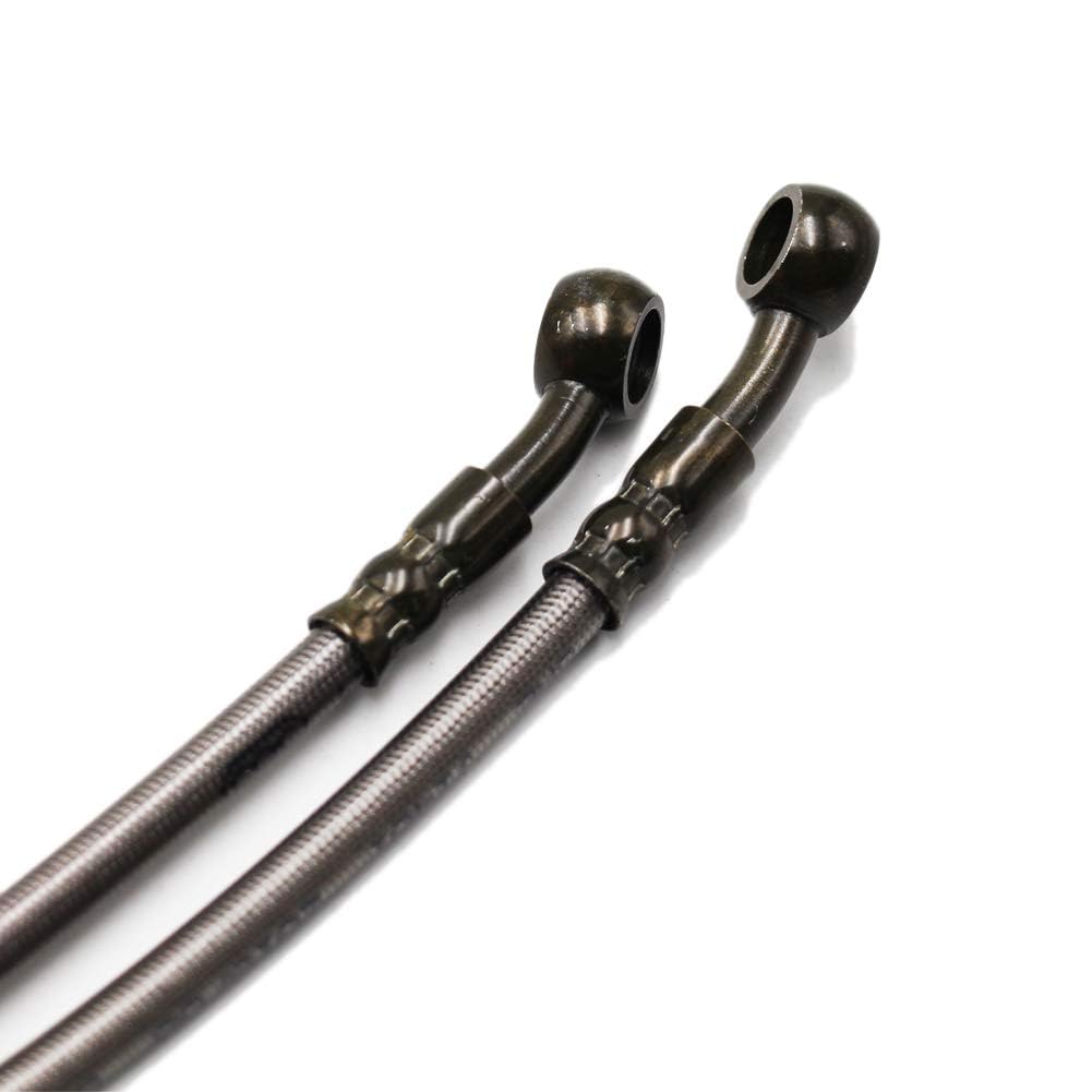 Pro Bat 86'' Braided Hydraulic Brake Hose Line Pipeline For Chinese Gy6 Scooter Atv Dirt Bike Go Kart 10Mm Banjo Ends