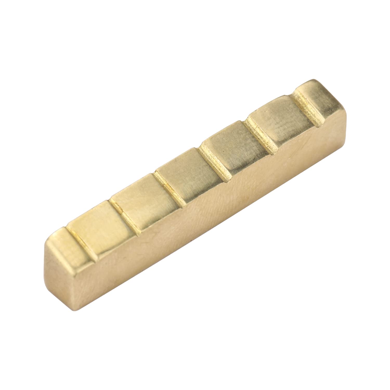 43Mm 6 String Guitar Nut   Pre Slotted Brass Nuts Replacement For Epi Lp Sg Style Electric Guitar