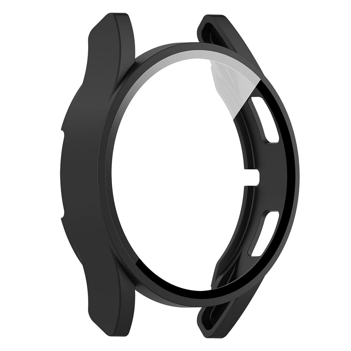 Lokeke Compatible For Samsung Galaxy Watch4 44Mm Full Coverage Pc Protective Case Cover Tempered Glass Screen Protector(44Mm, Pc