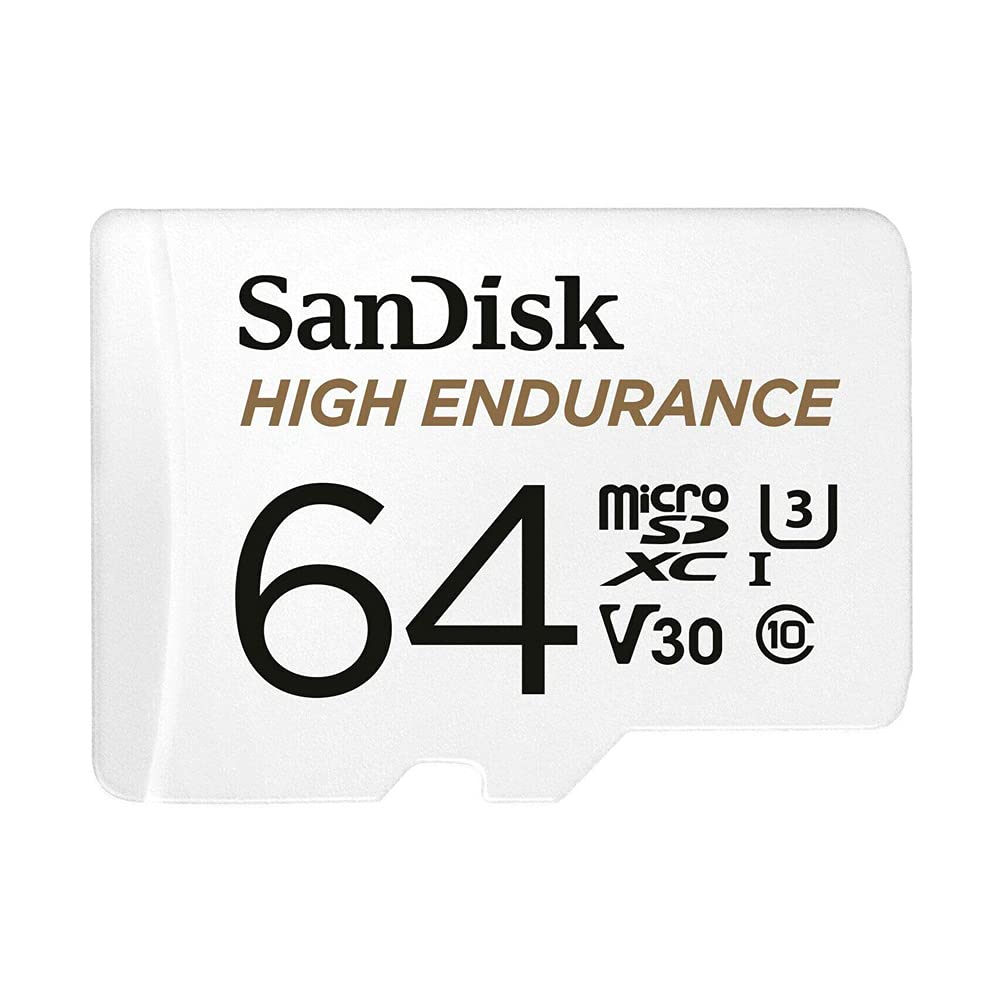 Sandisk 64Gb High Endurance Uhs I Microsdxc Memory Card With Sd Adapter, 100Mbs Read, 60Mbs Write