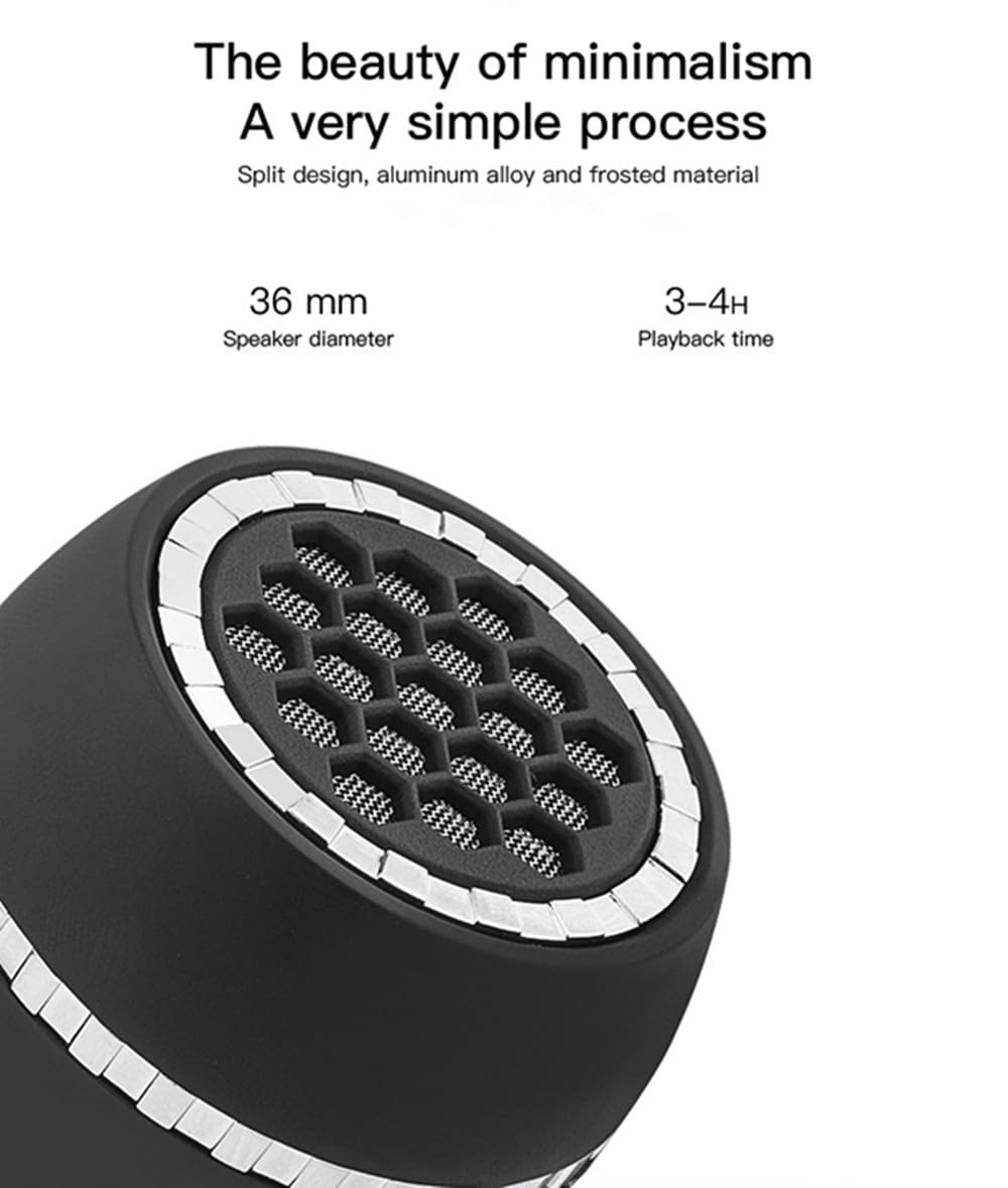 Leadsound Portable Speaker, Crystal 3W 27Mm 8O Mini Wireless Speaker With 3.5Mm Aux Audio Jack Plug In Clear Bass Micro Usb Port