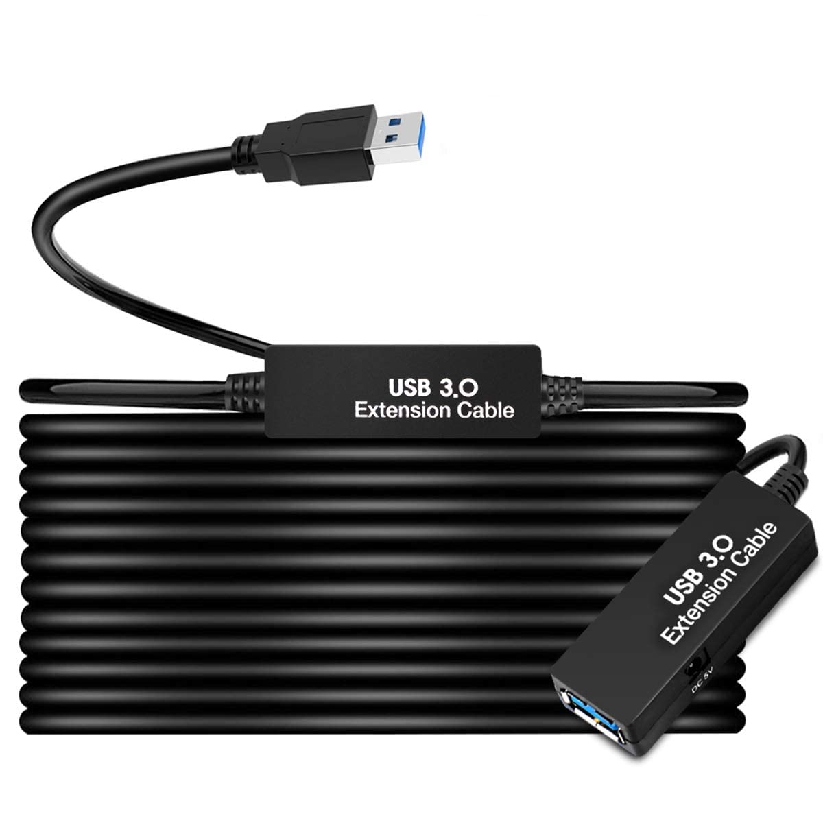 S.H.Y Spruces 50Ft Usb 3.0 Active Extension Cable, Usb Extension Cord A/M To A/F15M,Usb 3.0 Extender Cable, For Usb Hub,Webcam,X