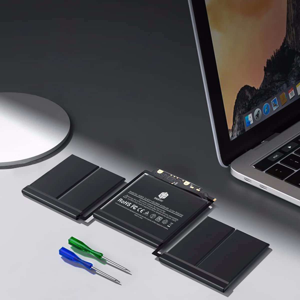 Snsyiy A1706 Macbook Pro A1819 Replacement Battery For Macbook Pro 13 Inch A1706 Late 2016 Mid 2017 [49.2Wh 4320Mah ], Emc 3071,