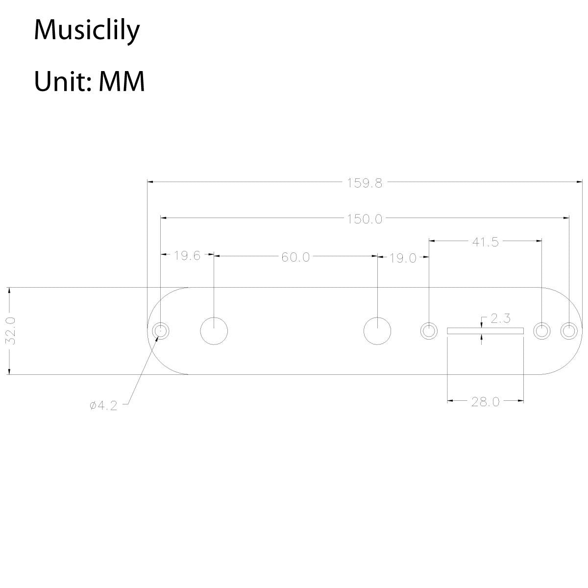 Musiclily Loaded Tele 3 Way Control Plate For Fender Telecaster Style Electric Guitar, Chrome