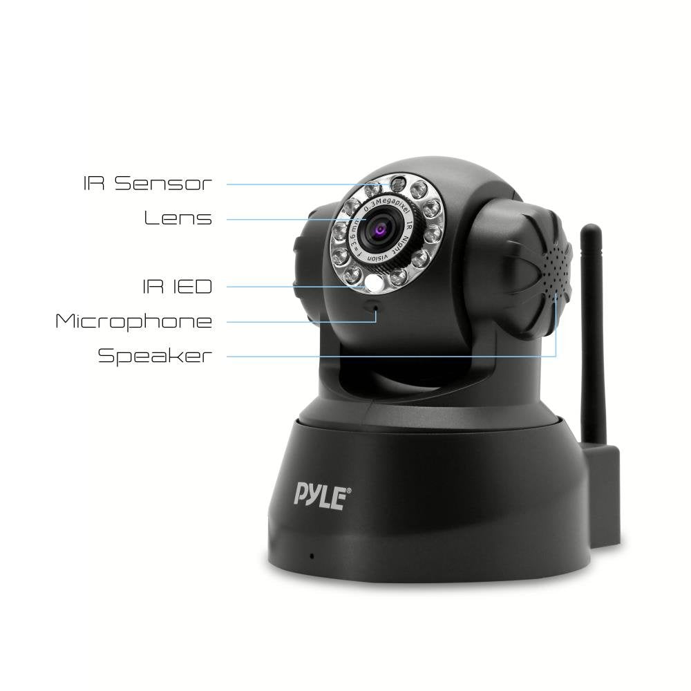 Pyle Indoor Wireless Security Ip Camera   Home Wifi Remote Video Monitor W/Motion Detection And Night Vision   Ptz Pan Tilt Netw