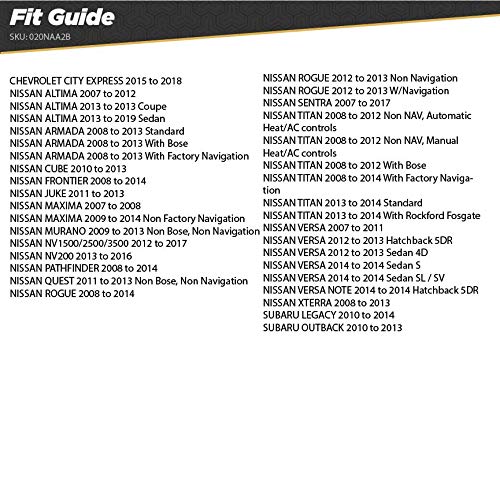 Scosche NAA2B Antenna Adapter for Aftermarket Car Stereo Compatible with Select 2007 2019 Nissan and Subaru Vehicles   Car Radio Antenna Adapter   Car Audio Adapter   See Fit Guide Images for Vehicles