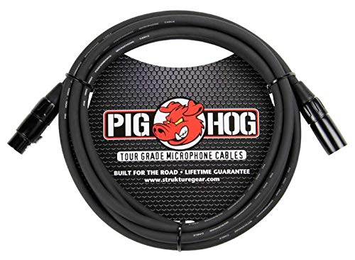 Pig Hog 10' 8Mm Xlr Microphone Cable   3 Pin Xlr Male To 3 Pin Xlr Female