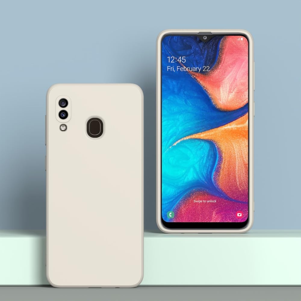 Wogroo For Samsung Galaxy A20 Case White, A30 Case Scratch Resistant With Soft Touch, Slim Thin Phone Cover For Samsung Galaxy A