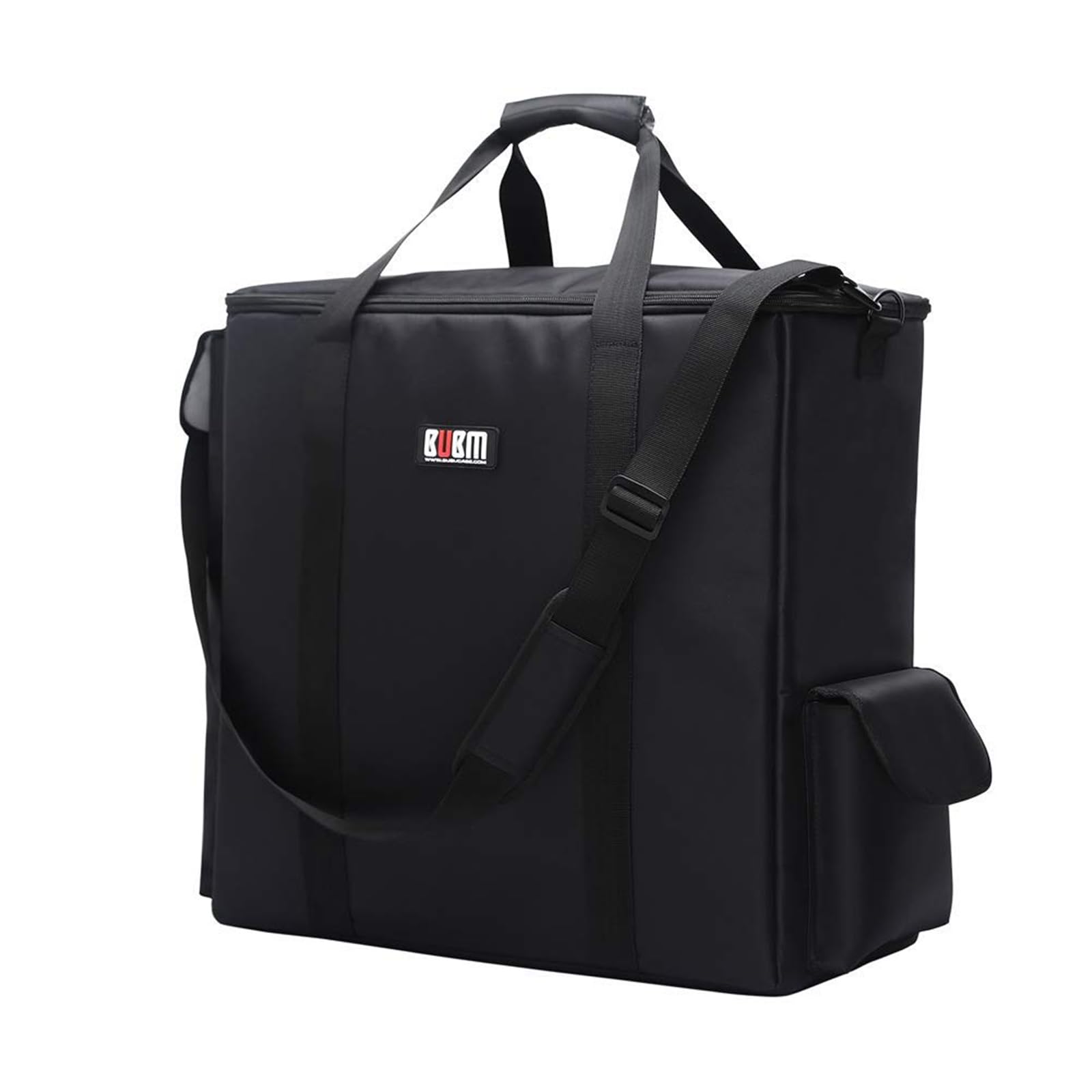 Bubm Desktop Computer Carrying Case, Padded Nylon Carry Tote Bag For Transporting Computer Tower Pc Chassis, Keyboard, Cable And
