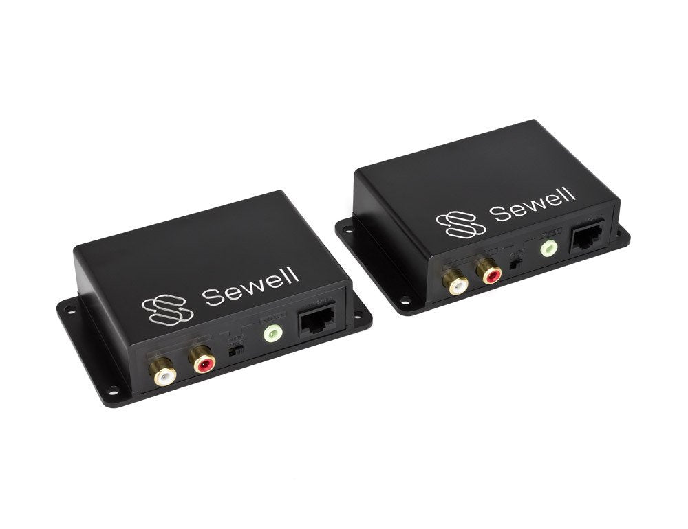 Sewell Sound Link Audio Over Single Cat5E Or Cat6, 3.5Mm Or Rca, 600M Or 2000 Ft, Bi Directional, Up To Two Inputs/Outputs Black