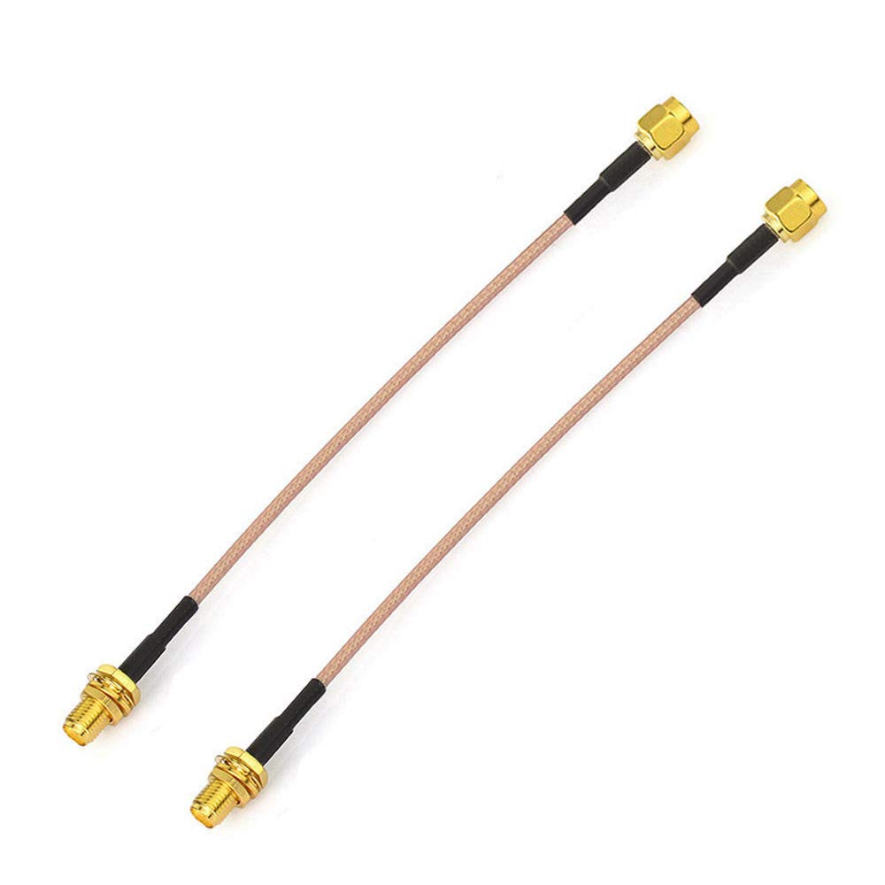 Bingfu Sma Female Bulkhead Mount To Sma Male Rg316 Antenna Extension Cable 6 Inch 15Cm 2 Pack Compatible With 4G Lte Router Gate