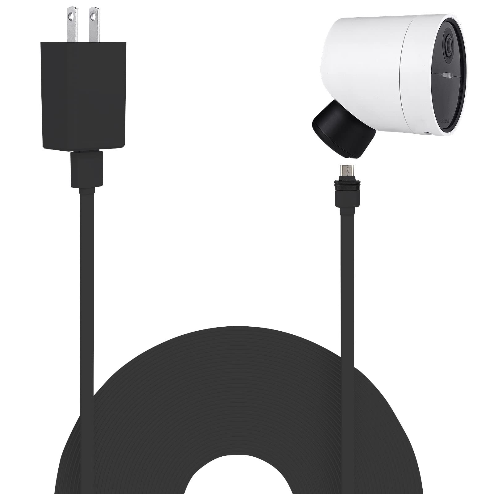 Uyodm Power Cable Compatible With Simplisafe Wireless Outdoor Security Camera,25Ft/7.5M Weatherproof Usb Cable Power Your Simpli