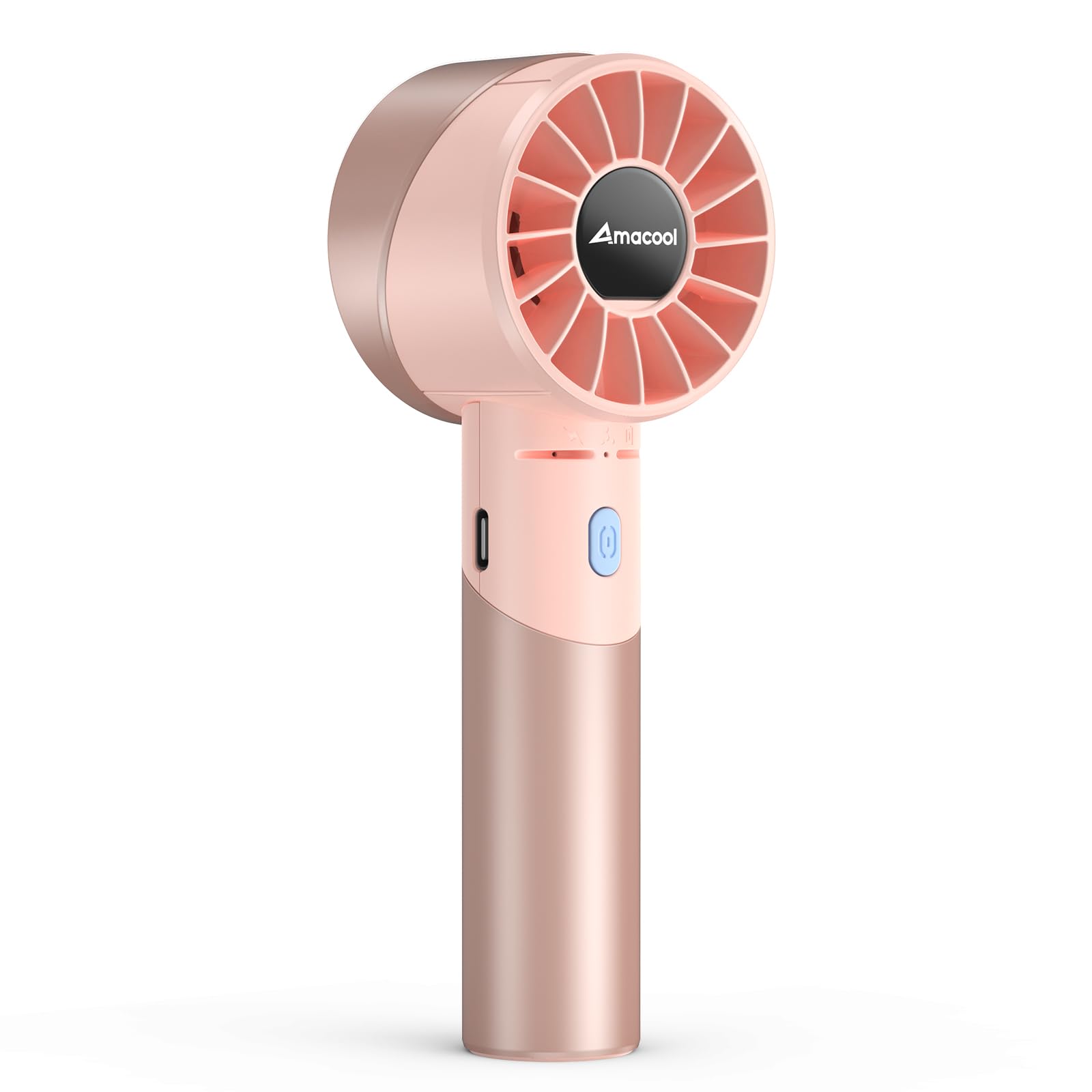 Amacool Portable Handheld Turbo Fan, 17Hrs Run Time Battery Operated Personal Fan, Mini Pocket Fan For Girl Woman Travel Makeup
