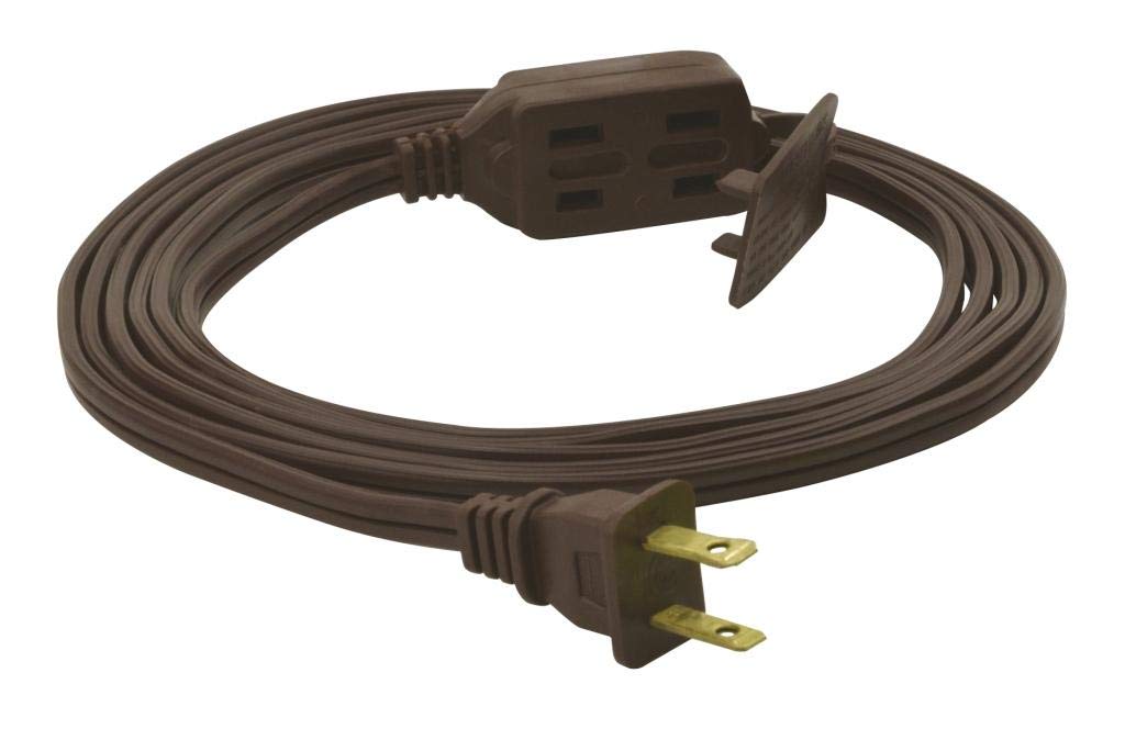 Prime Wire & Cable Ec670606 6 Foot 16/2 Spt 2 3 Outlet Indoor Cord, Brown