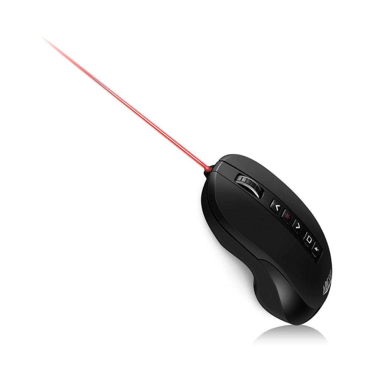Adesso Air Mouse Wireless Desktop Presenter Mouse with Laser Pointer