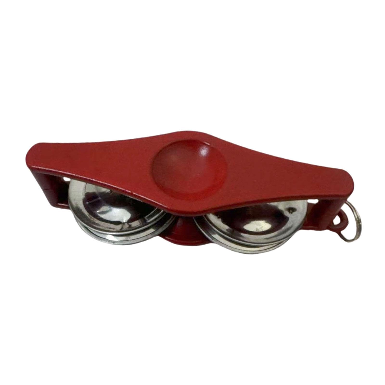 MERISHOPPMini Tambourine Rattle Metal Jingles for Adults Children Hand Held Music Toy Red|Musical Instruments & Gear | Percussio