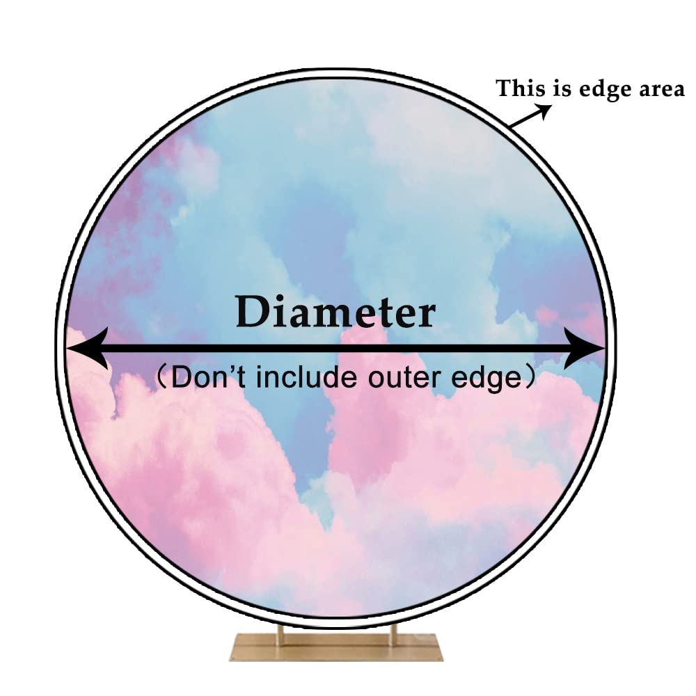 Leyiyi 7.5X7.5Ft Basketball Round Backdrop Cover Brown Basketball Round Backdrop Basketball Match Sports Theme Circle Photograph