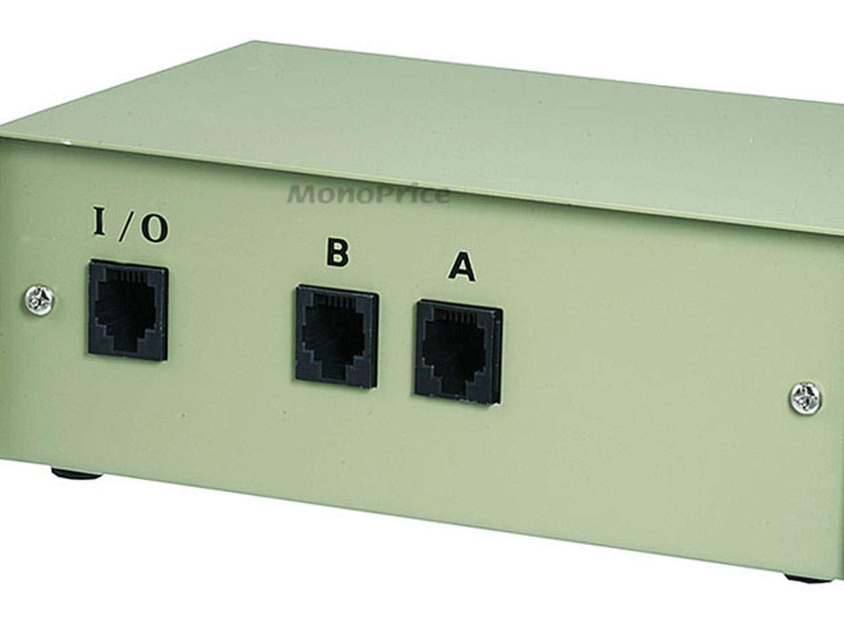 Monoprice 101371 Rj11/Rj12 Ab 6P6C 2Way Switch Box