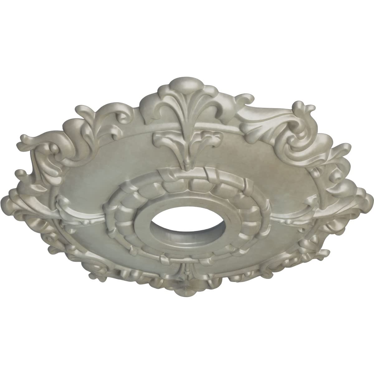 Ekena Millwork Cm18Rlfls Riley Ceiling Medallion, Flash Gold