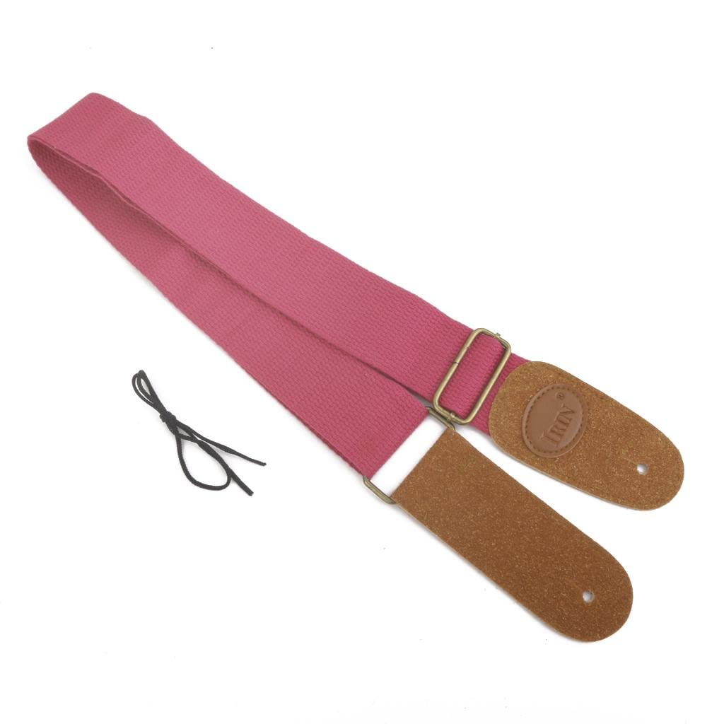 Enakshi (LABEL) Creations Adjustable Guitar Strap for Folk/Acoustic/Electri Guitar Bass Roes RedMusical Instruments & Gear|Guita