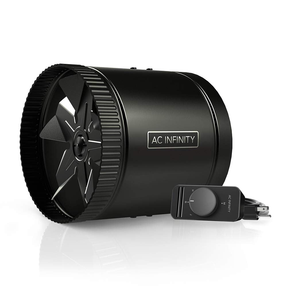 Ac Infinity Raxial S8, Inline Booster Duct Fan 8 With Speed Controller, Airflow Boosting Low Noise Hvac Blower Can Fan For Basem