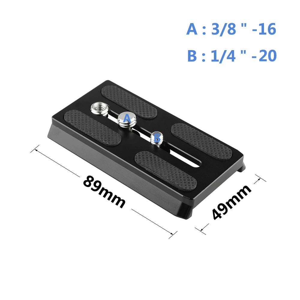 Camvate Camera Quick Release Base Plate With 1/4'' & 3/8'' Threads Compatible With Manfrotto577/ 501/504 Tripod   2149