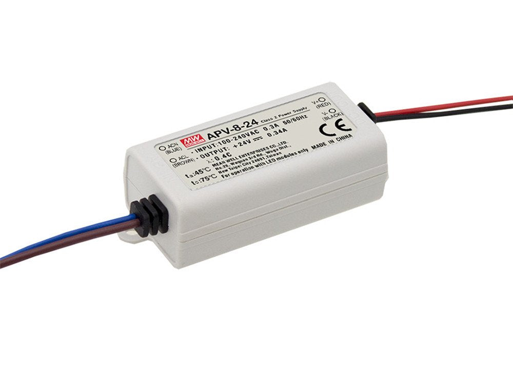 Mean Well Apv 8 12 Ac Dc Single Output Led Driver, Constant Voltage