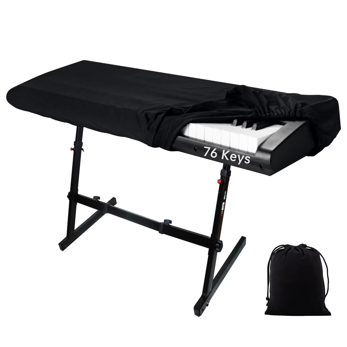 Piano Keyboard Cover, 76 Keys Piano Music Keyboard Dirt Proof Cover, Stretchy Electronic Keyboard Piano Cover, Electronic Keyboa