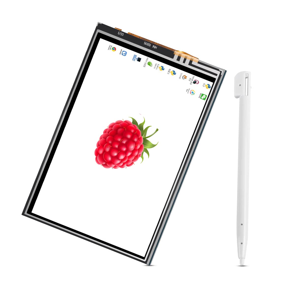 Dorhea For Raspberry Pi Display 3.5 Inch Tft Lcd Screen Kit, 3.5'' 480X320 Resolution Tft Touch Screen Moudle With Protective Case Touch Pen Heatsinks For Raspberry Pi 4 3 B+,Pi 3 B, Pi 2, Pi Zero