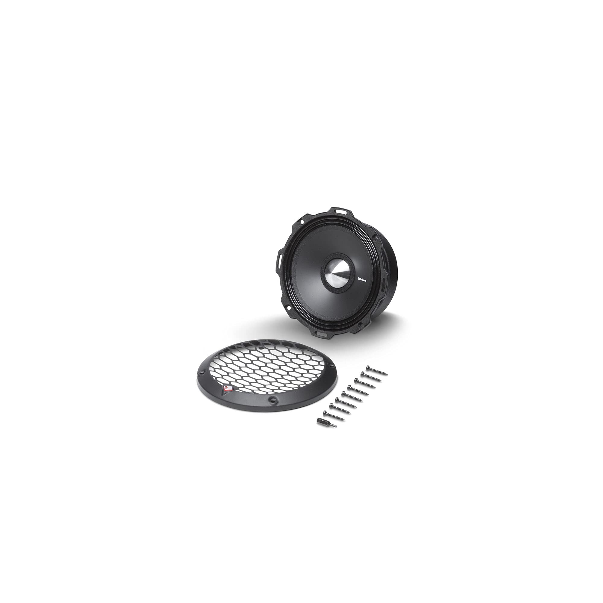 Rockford Fosgate Pps4 6 6.5' 800W 4 Ohm Impedance Mid Range Car Speakers 4 Pack With Fiber Reinforced Paper Cone And Stamp Cast Aluminum Frame