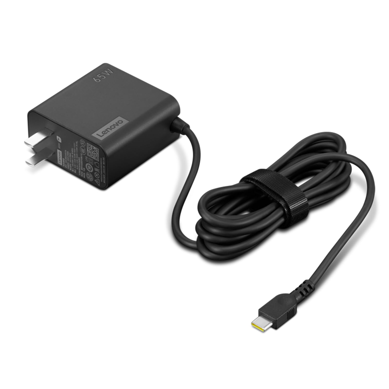 Lenovo USBC 65W Wall Charger  PD 3.0  Power Adapter for Laptop, Tablet, Notebook, USBC Compatible Devices  Slim, Light and 
