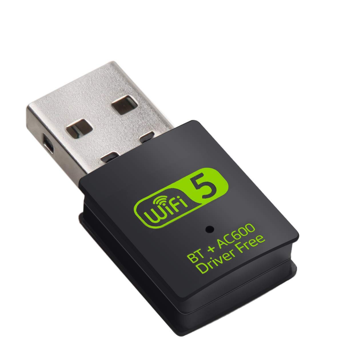 Usb Wifi Bluetooth Adapter, 600Mbps Dual Band 2.4/5Ghz Wireless Network External Receiver, Mini Wifi Dongle For Pc/Laptop/Deskto