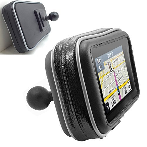 6' & 5' GPS Screen Water Resistant Case w/1' inch Ball Connection for Garmin Drive DriveSmart 6 60 61 62 63 65 66 67 68 LM LMT dēzl 570 580 LMT LM GPS (Compatible w/Arkon & Ram Mount)