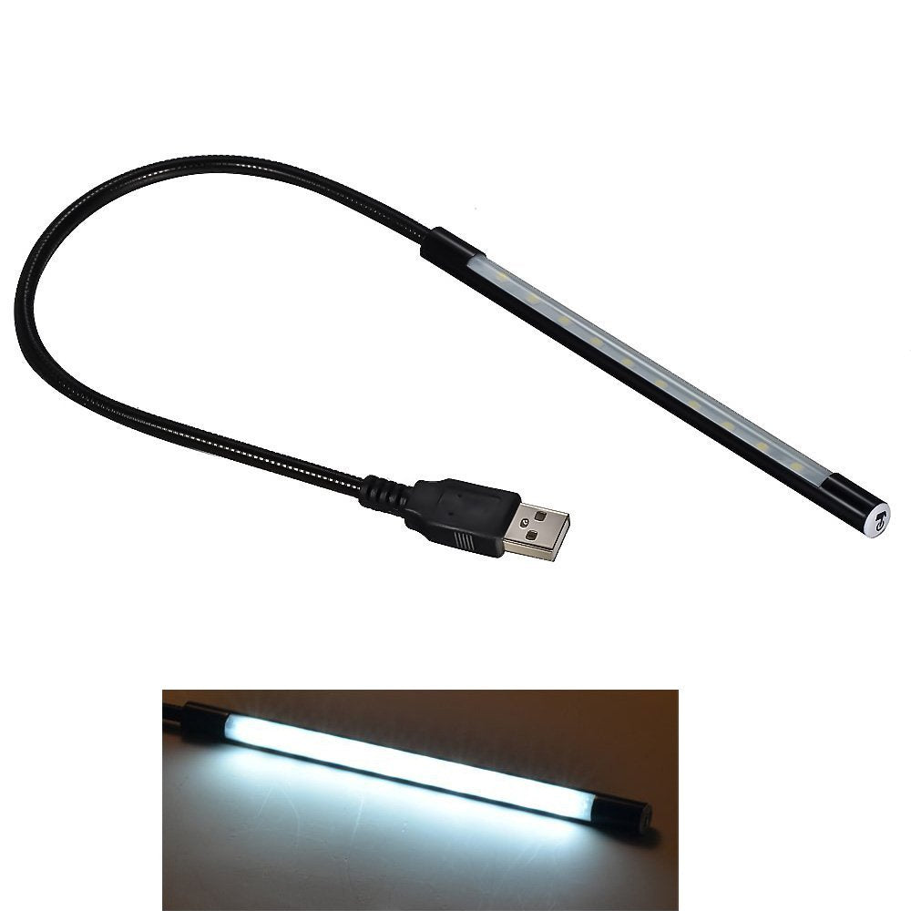 Mudder Portable Usb Light Laptop Light For Keyboard Flexible Stick Dimmable Touch Switch Led White Light Lamp For Laptop Compute